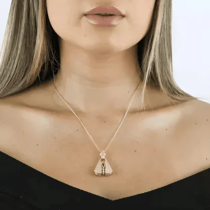 Collana Madonna bifacciale placcata oro 18 carati | COMPRA 1 E RICEVI 2 GRATIS [Offerta di Pasqua imperdibile!]