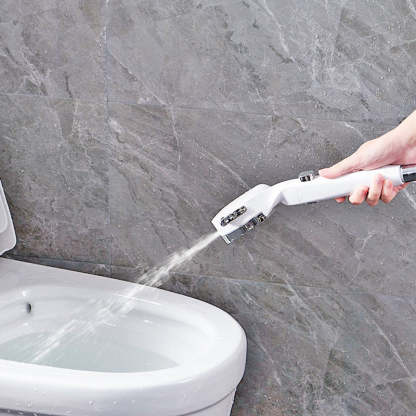 Soffione doccia pressurizzato portatile a 4 modalità con interruttore di pausa