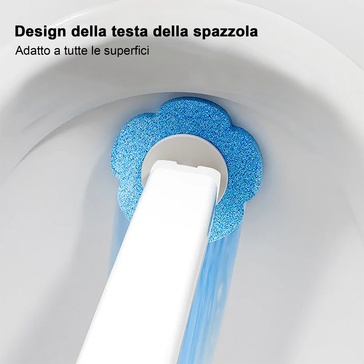 Sistema di pulizia per WC monouso