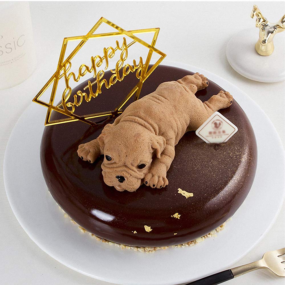 Stampo in silicone 3D per cane Shar Pei, torta, mousse, budino, gelato, sapone, lozione, bar, forniture per la fabbricazione