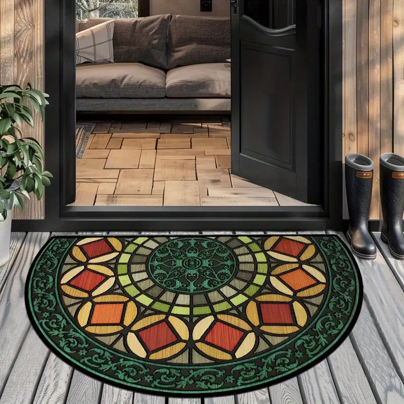 【40*60cm/50*80cm】Zerbino antiscivolo elegante e dal design artistico - Tappeto in fibra di poliestere spesso e morbido, ideale per la decorazione della casa, veranda e soggiorno