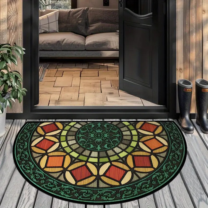 【40*60cm/50*80cm】Zerbino antiscivolo elegante e dal design artistico - Tappeto in fibra di poliestere spesso e morbido, ideale per la decorazione della casa, veranda e soggiorno