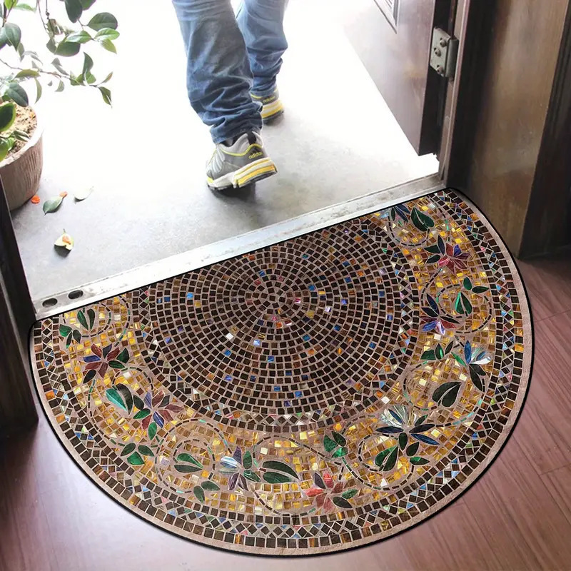 【40*60cm/50*80cm】Zerbino antiscivolo elegante e dal design artistico - Tappeto in fibra di poliestere spesso e morbido, ideale per la decorazione della casa, veranda e soggiorno