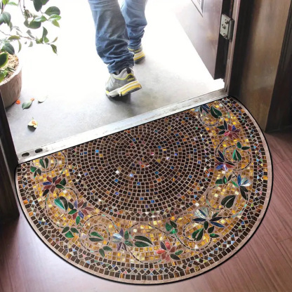 【40*60cm/50*80cm】Zerbino antiscivolo elegante e dal design artistico - Tappeto in fibra di poliestere spesso e morbido, ideale per la decorazione della casa, veranda e soggiorno