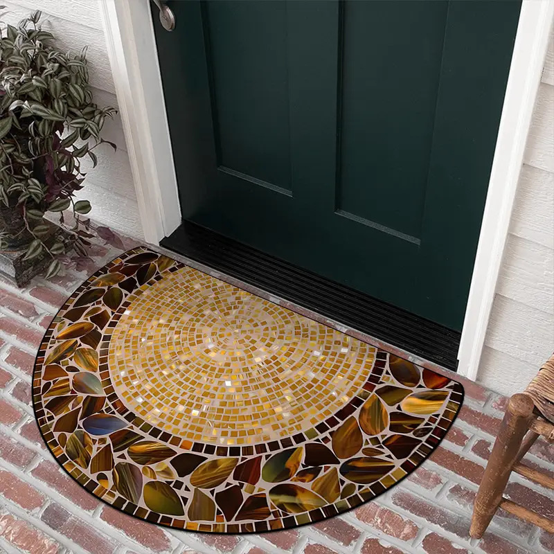 【40*60cm/50*80cm】Zerbino antiscivolo elegante e dal design artistico - Tappeto in fibra di poliestere spesso e morbido, ideale per la decorazione della casa, veranda e soggiorno