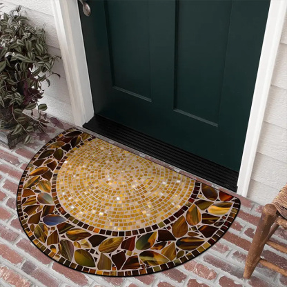 【40*60cm/50*80cm】Zerbino antiscivolo elegante e dal design artistico - Tappeto in fibra di poliestere spesso e morbido, ideale per la decorazione della casa, veranda e soggiorno