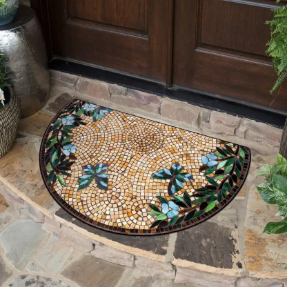 【40*60cm/50*80cm】Zerbino antiscivolo elegante e dal design artistico - Tappeto in fibra di poliestere spesso e morbido, ideale per la decorazione della casa, veranda e soggiorno
