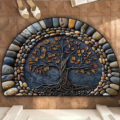 【40*60cm/50*80cm】Zerbino antiscivolo elegante e dal design artistico - Tappeto in fibra di poliestere spesso e morbido, ideale per la decorazione della casa, veranda e soggiorno