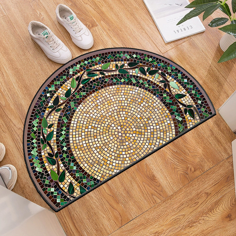 【40*60cm/50*80cm】Zerbino antiscivolo elegante e dal design artistico - Tappeto in fibra di poliestere spesso e morbido, ideale per la decorazione della casa, veranda e soggiorno