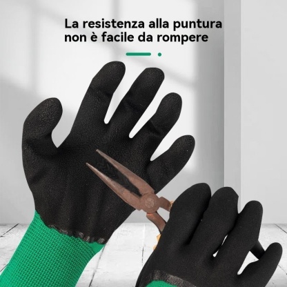 Guanti da lavoro in lattice antiusura antiscivolo in gomma per cantieri edili