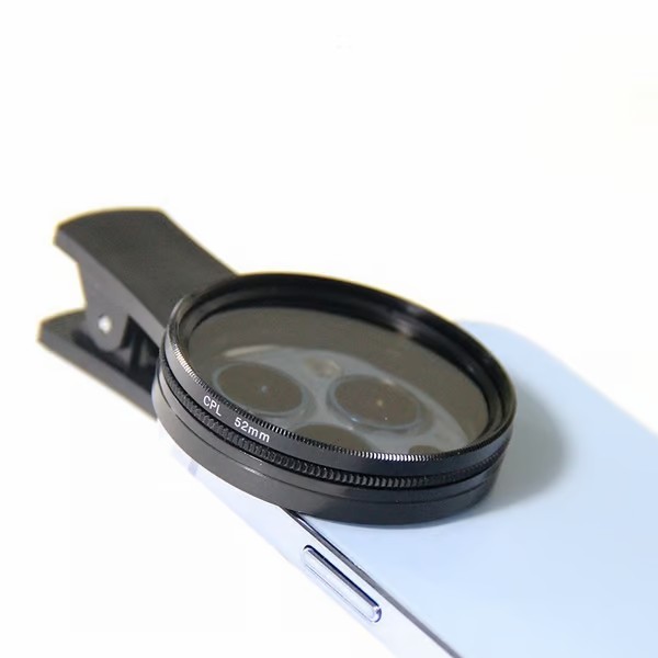 Obiettivo polarizzato CPL da 52 mm per smartphone