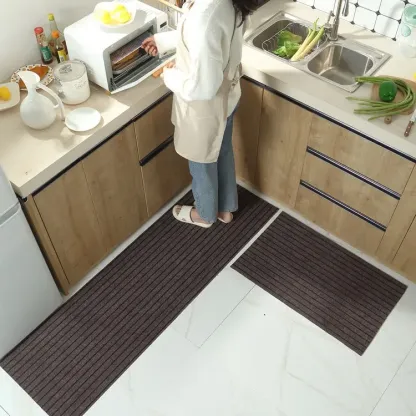 (40*60cm+40*120cm) Tappetino da cucina antiscivolo a strisce che assorbe acqua e olio