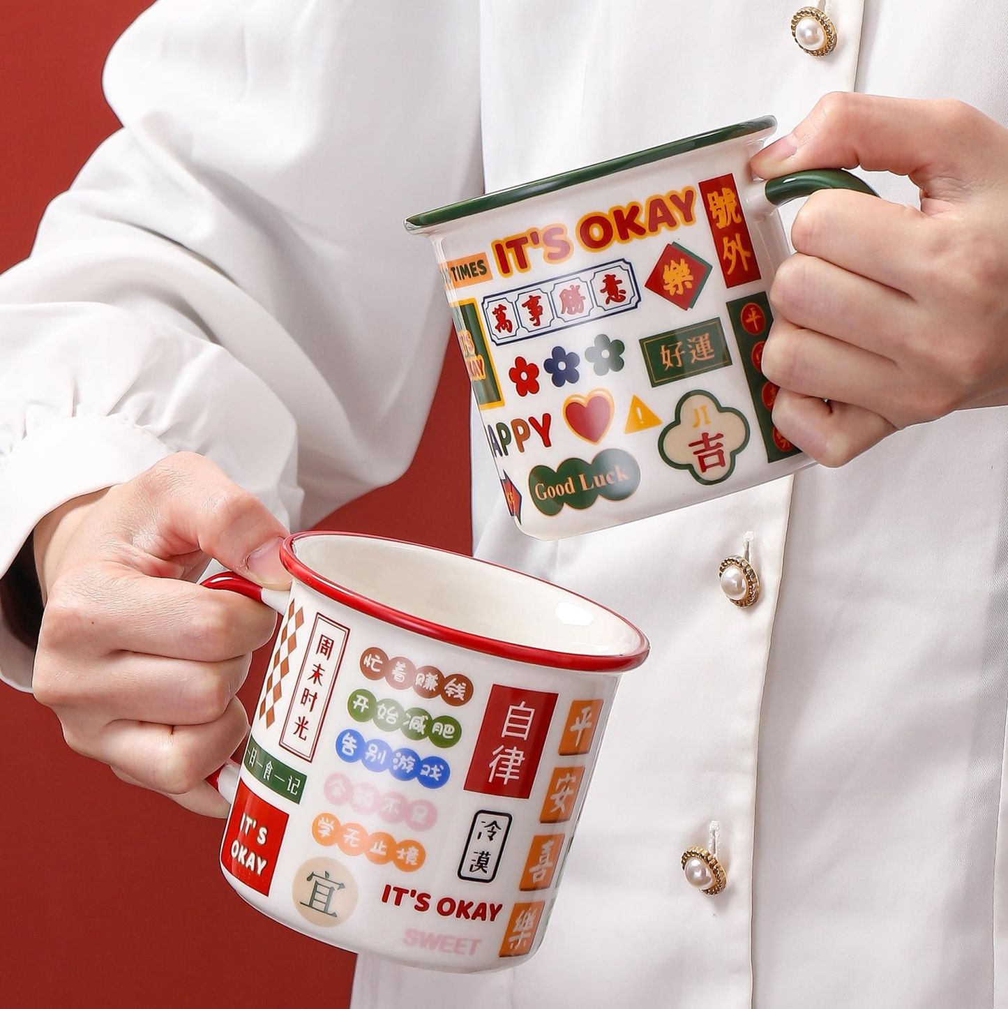 15Oz Ceramic Mugs Personalized Customs Mugs China Cup