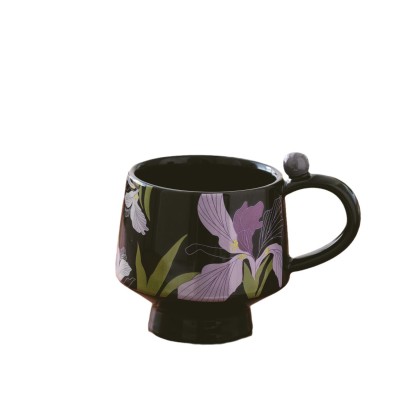 14oz flowers ceramic mug coffer cup personalized customs print mug