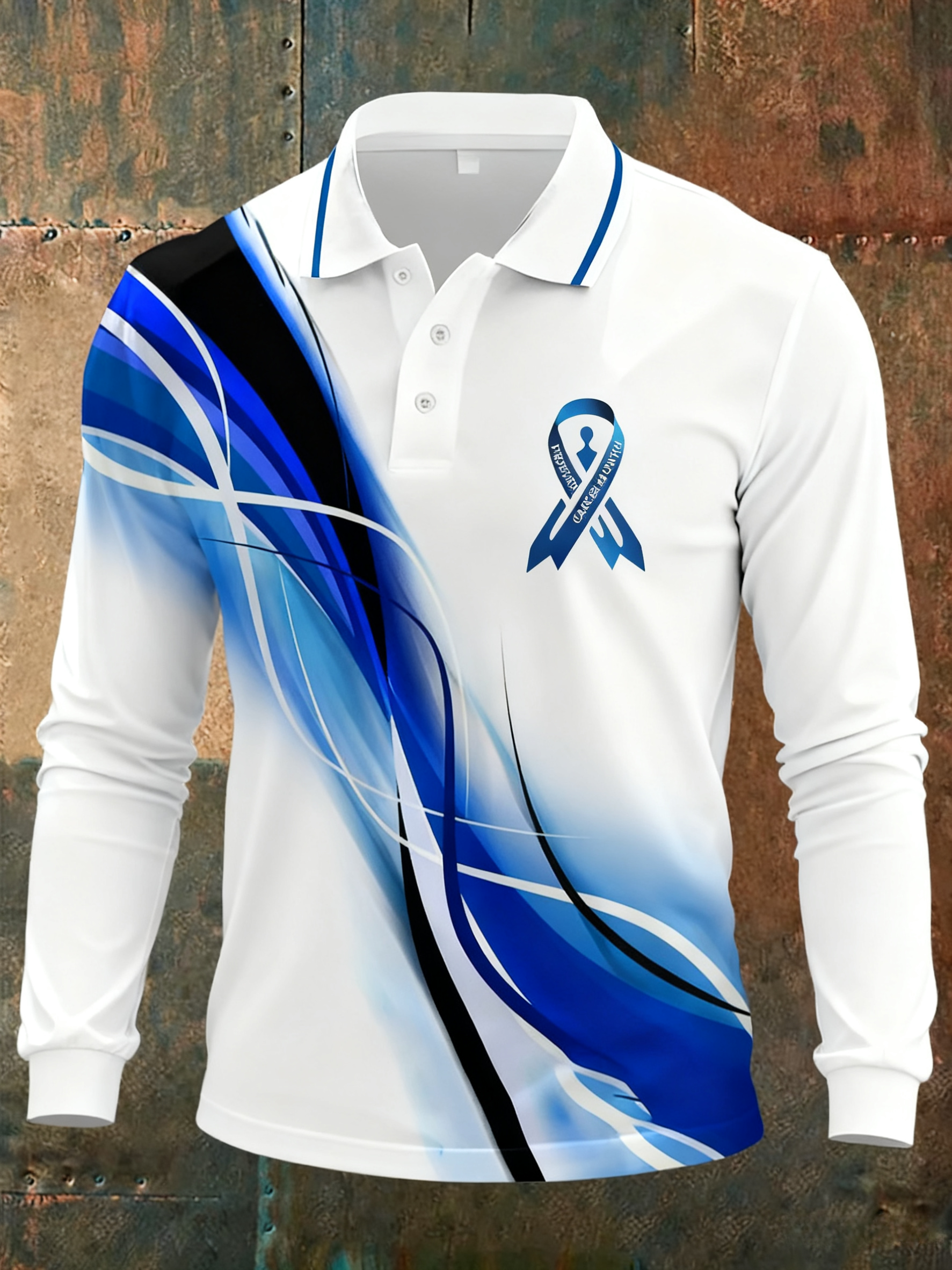 [Copy]Men's Prostate Cancer Awareness Print Casual Top