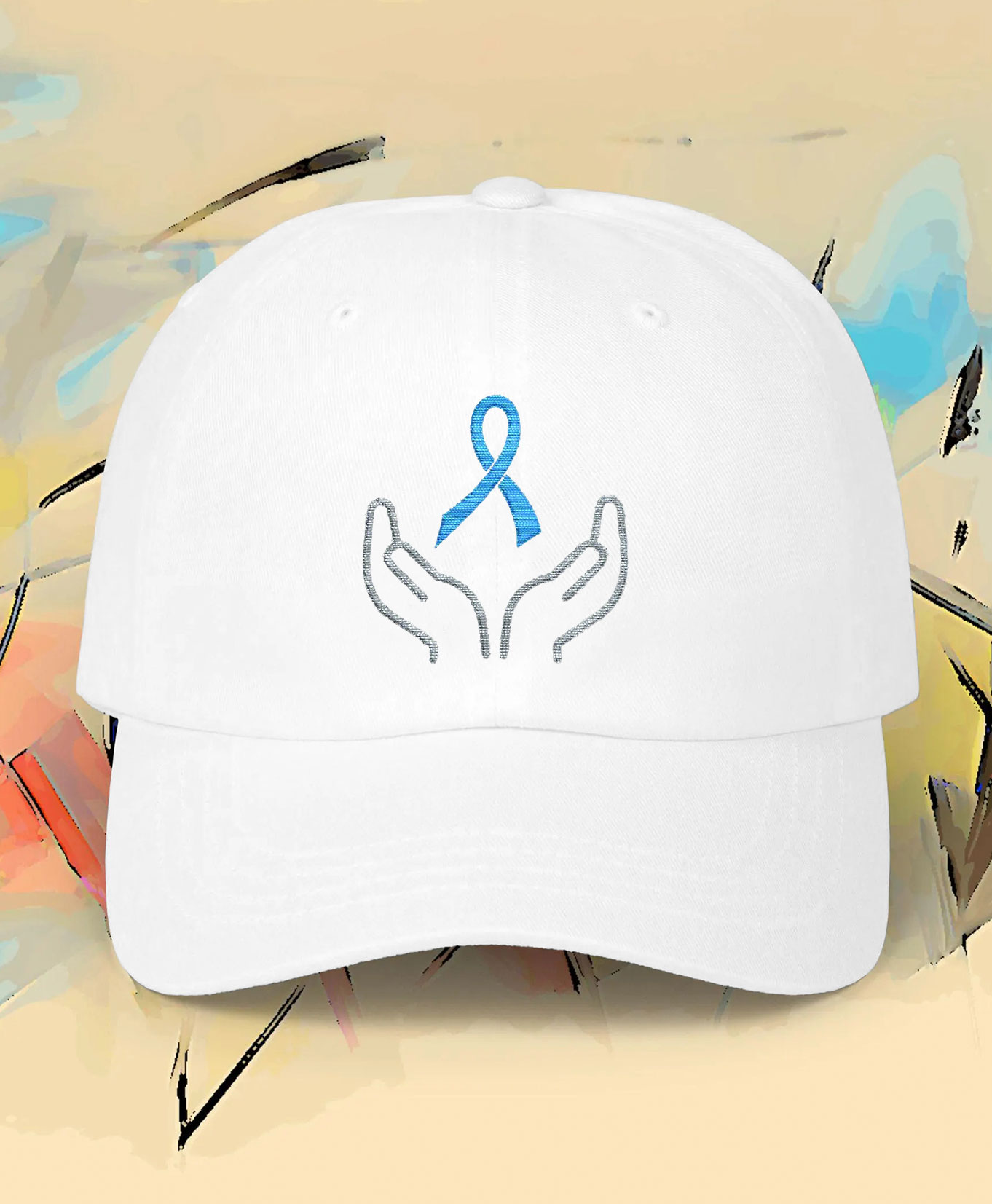 Prostate cancer blue ribbon neutral hats