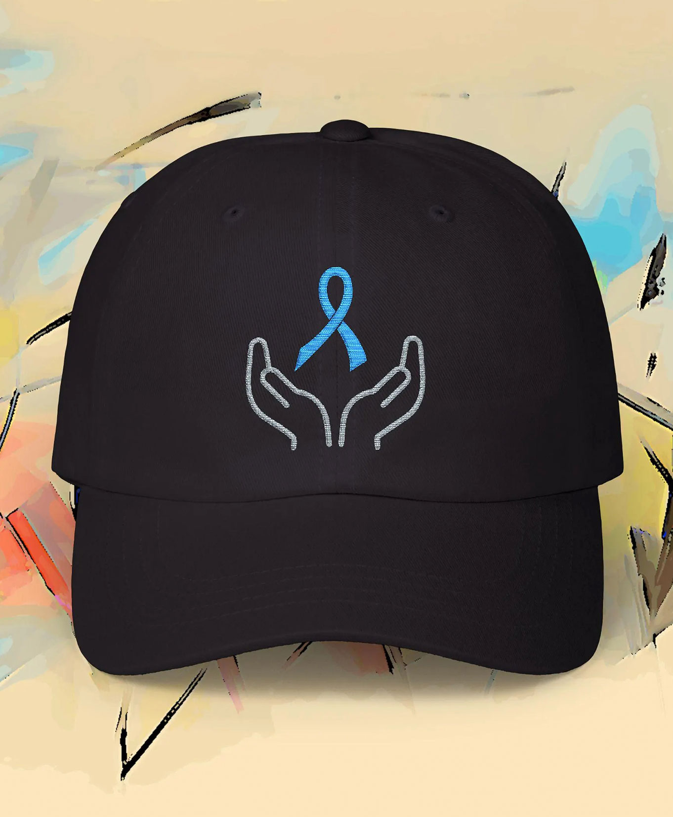 Prostate cancer blue ribbon neutral hats