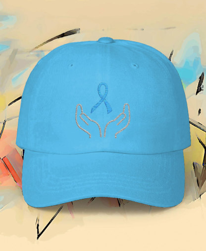 Prostate cancer blue ribbon neutral hats