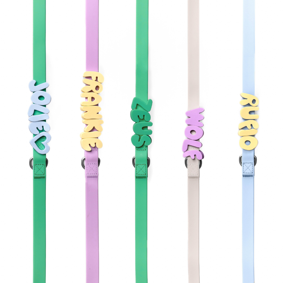 Silicone Dog Charms | Letters & Symbols for Personalized Dog Collars and Leashes - Butter Yellow