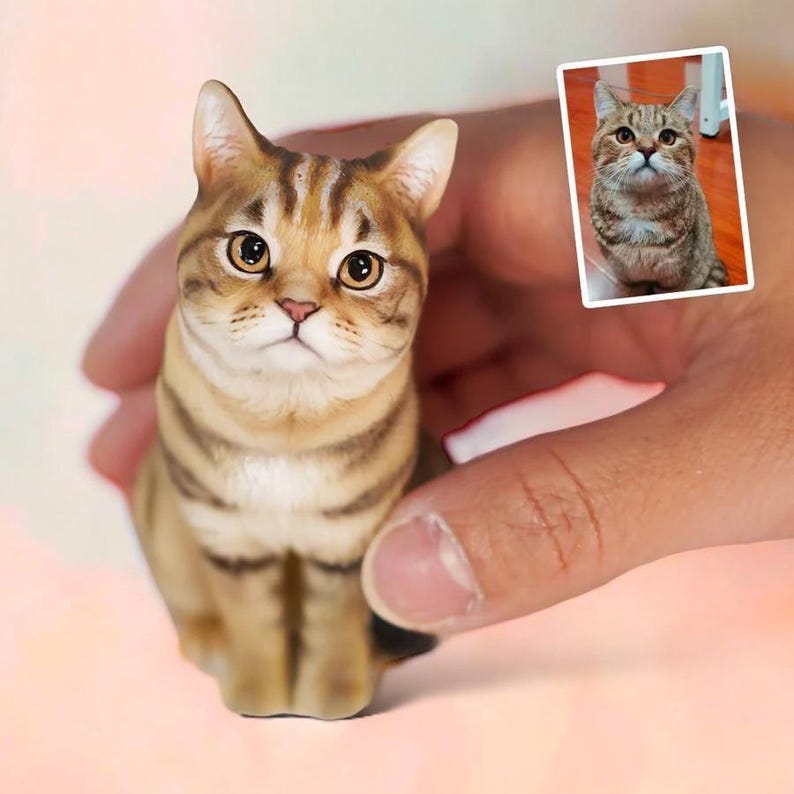 Custom Full-body Pet Figurines for Cats & Dogs