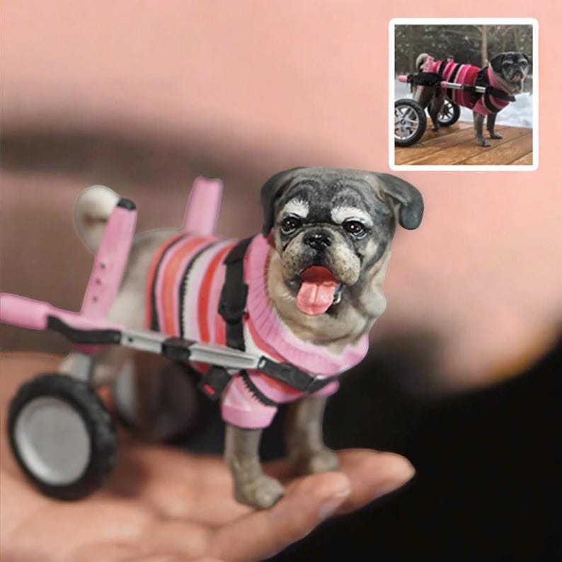 Custom Full-body Pet Figurines for Cats & Dogs