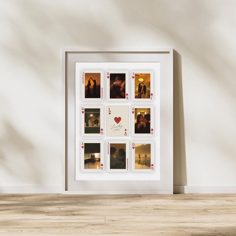 Custom Photo Playing Cards Frame Art Gift
