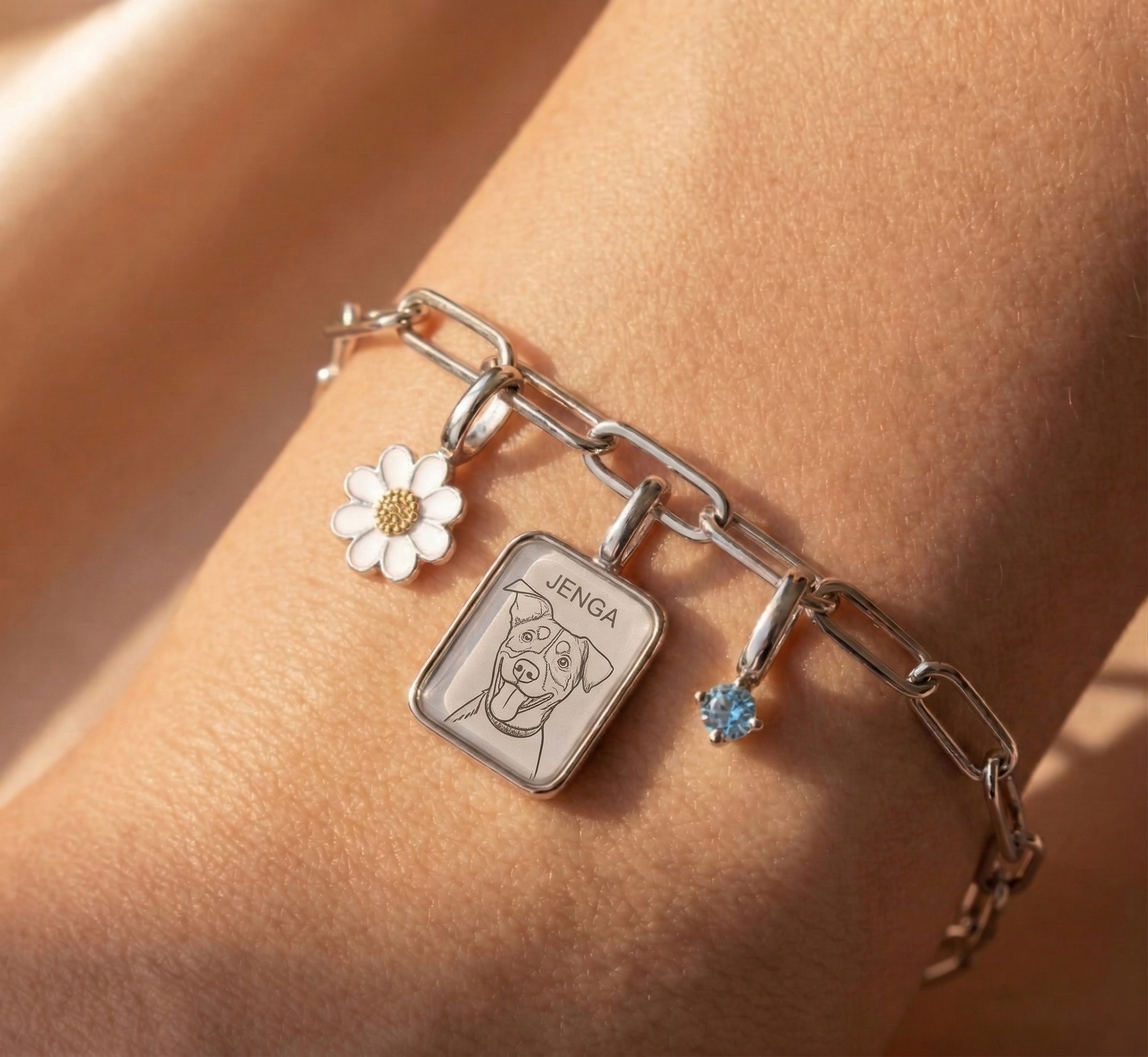 Personalized Pet Portrait Charm