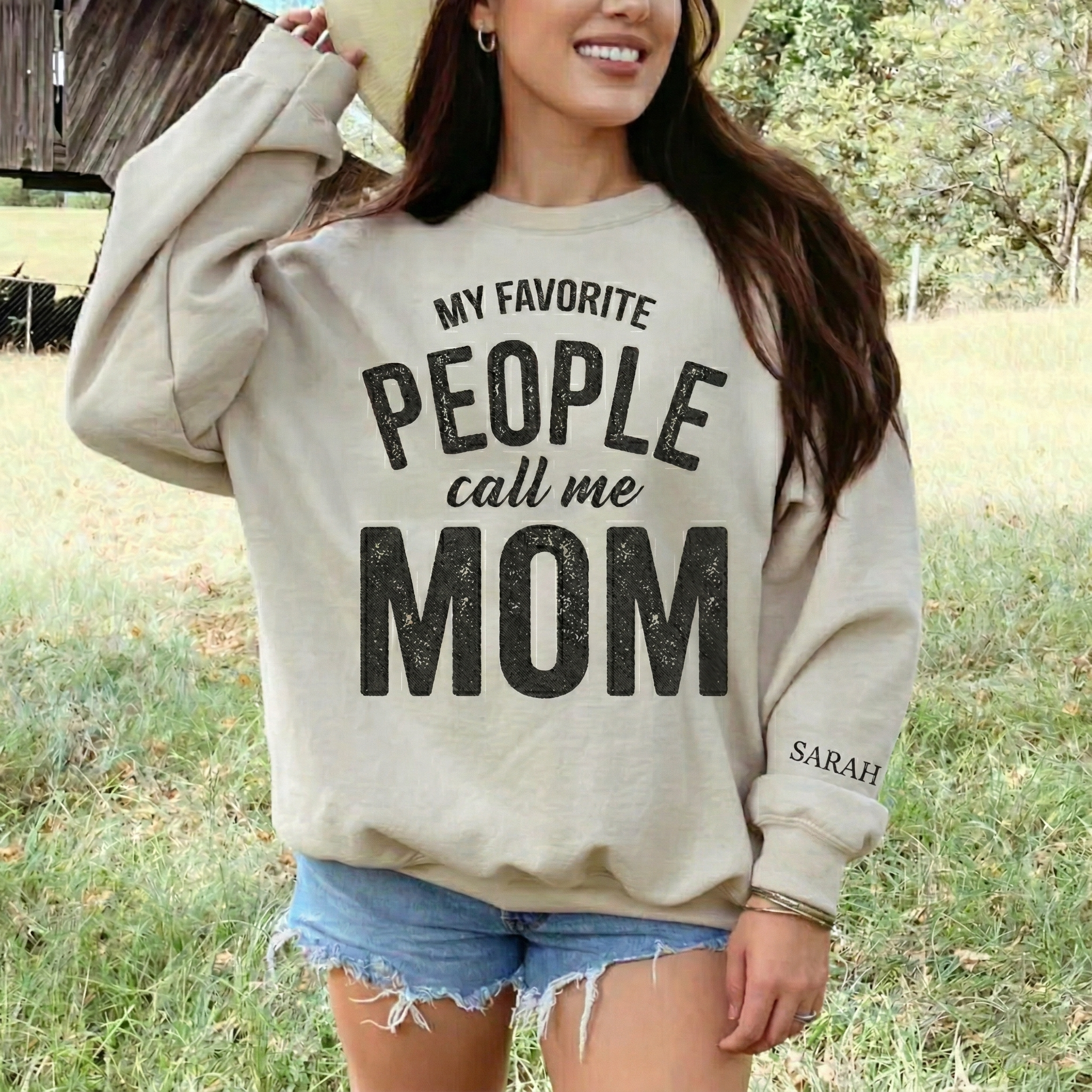 Personalized My Favorite People Call Me Mom Sweatshirt