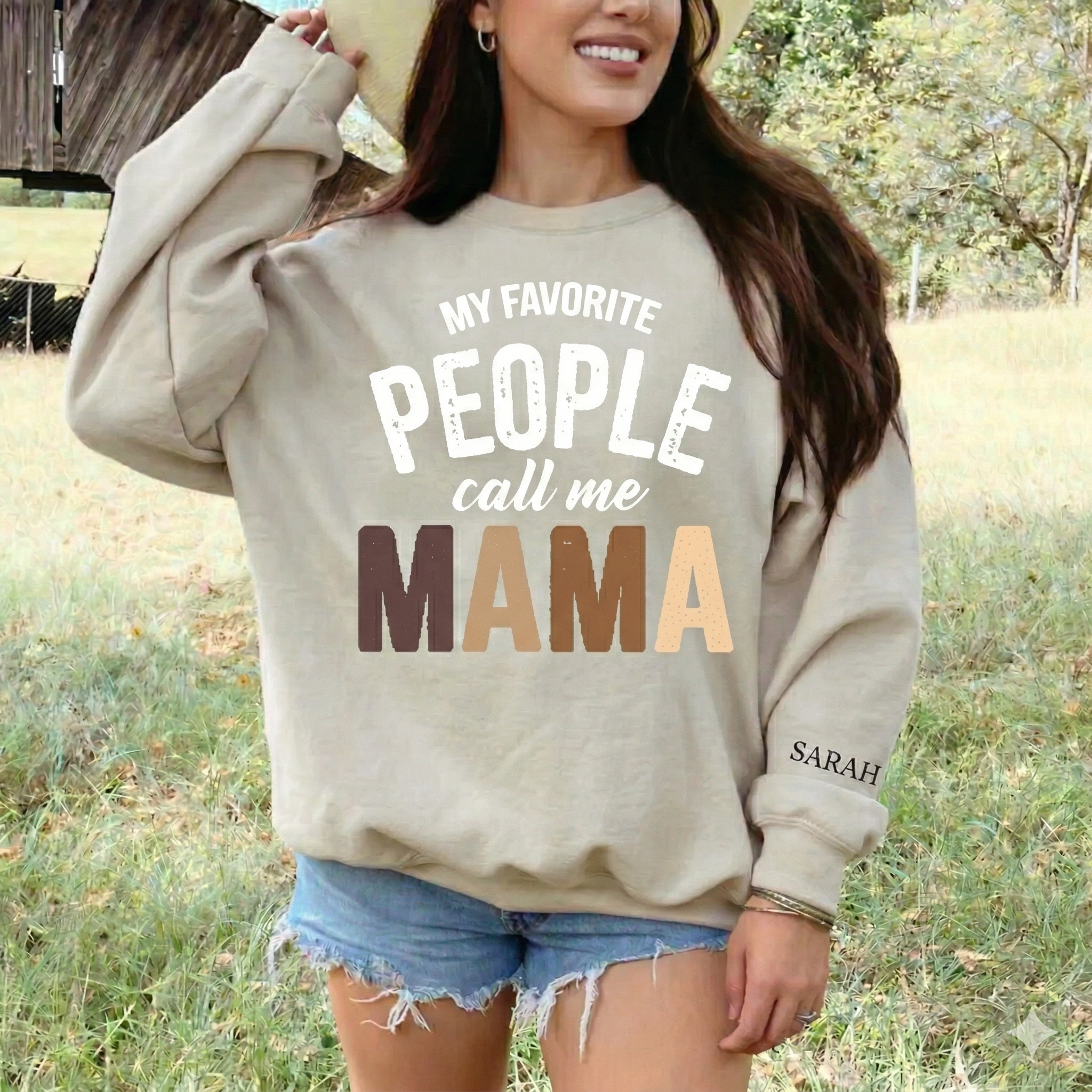 Personalized My Favorite People Call Me Mom Sweatshirt