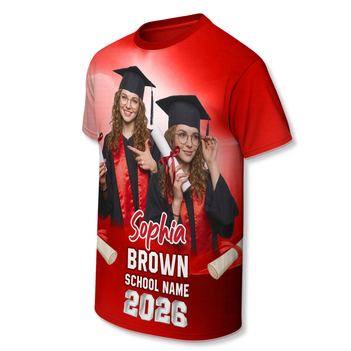 Class Of A 2026 2027 2028 2029 Graduate Custom Photo - Personalized Shirt - Family Matching Graduation Shirt, Graduation Party Gift, Senior Class of 2026