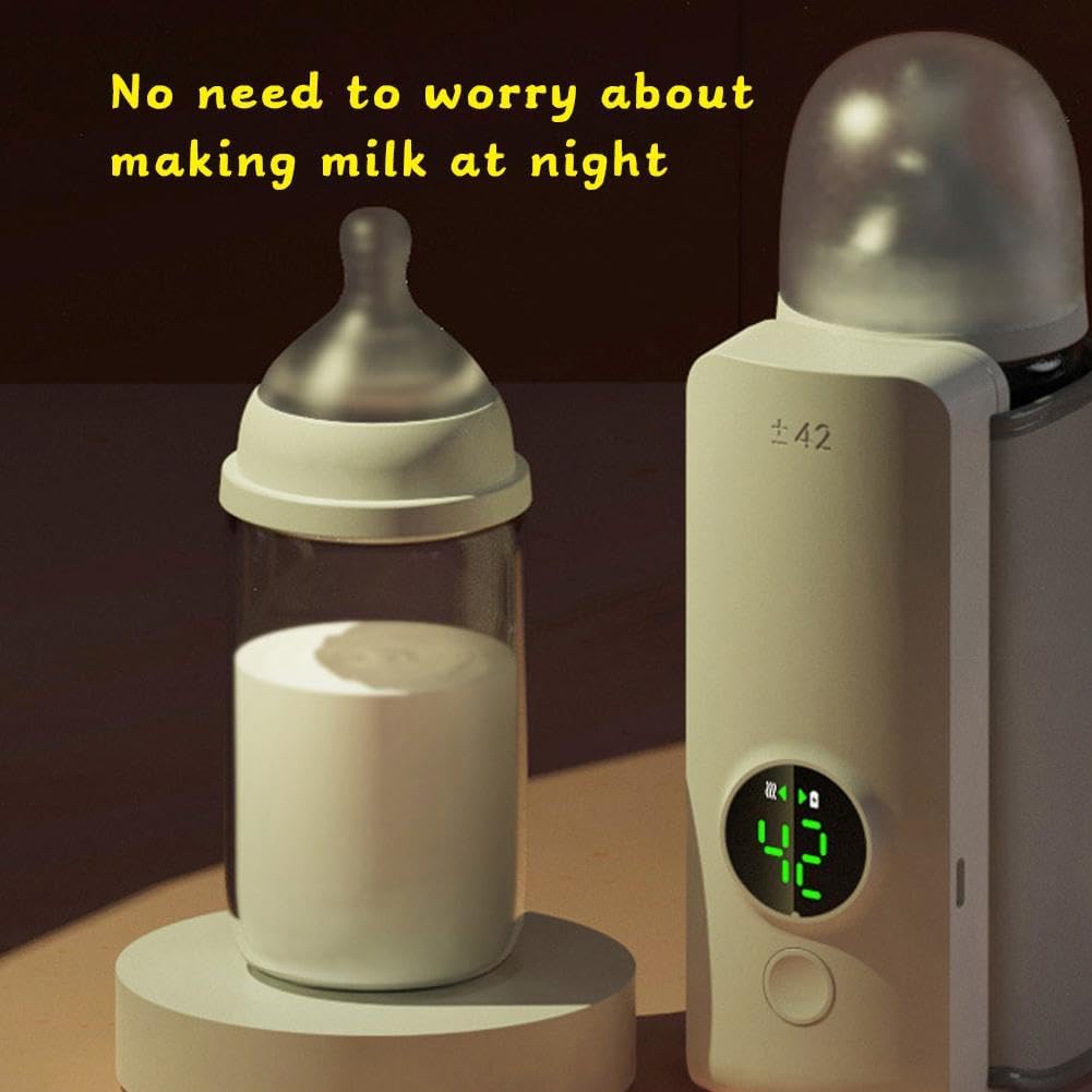 BYTEBAZAAR Tragbarer Flaschenwärmer für Reisen, kabelloser tragbarer Wasserwärmer, Reiseflaschenwärmer