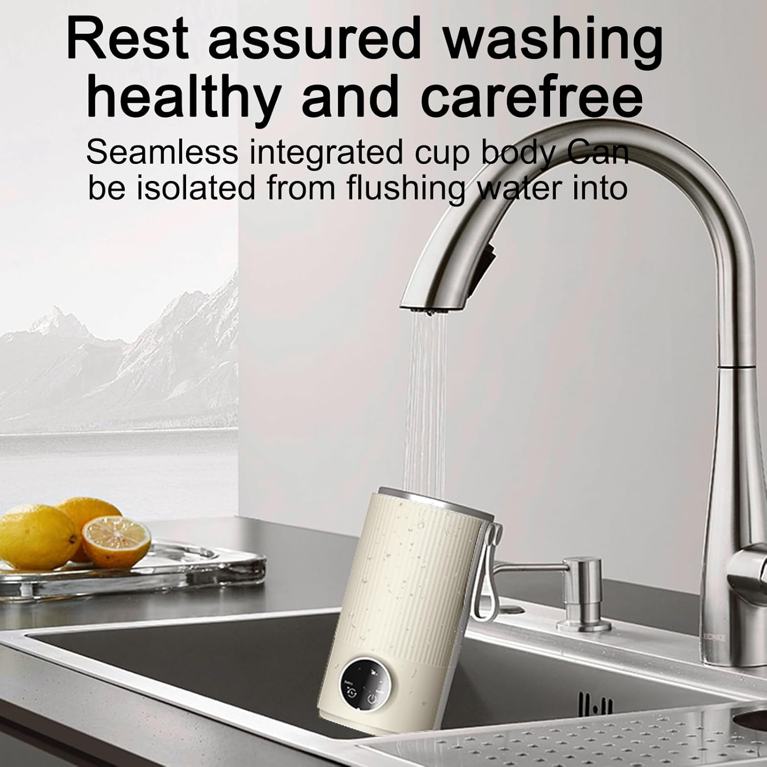 BYTEBAZAAR 400 ml Flaschenwärmer Baby, USB wiederaufladbarer Flaschenwärmer Baby Unterwegs mit 6000 mAh Akku, integriertem Rührer, einstellbarer Temperatur, schneller Erwärmung für Muttermilch, Kaffee