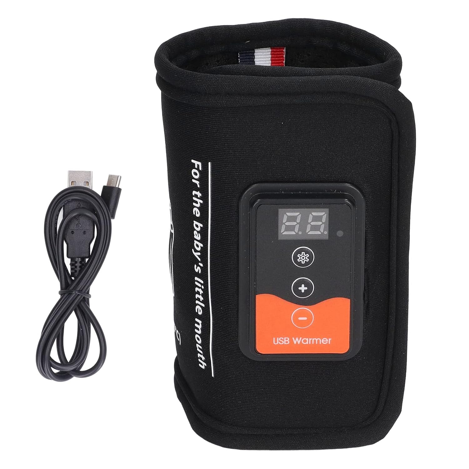 BYTEBAZAAR Tragbarer MilchflaschenwäRmer, Konstante Temperatur, Schnelle ErwäRmung, Schnelle ErwäRmung, USB-MuttermilchflaschenwäRmer, FüR die Reise, Temperaturanzeige