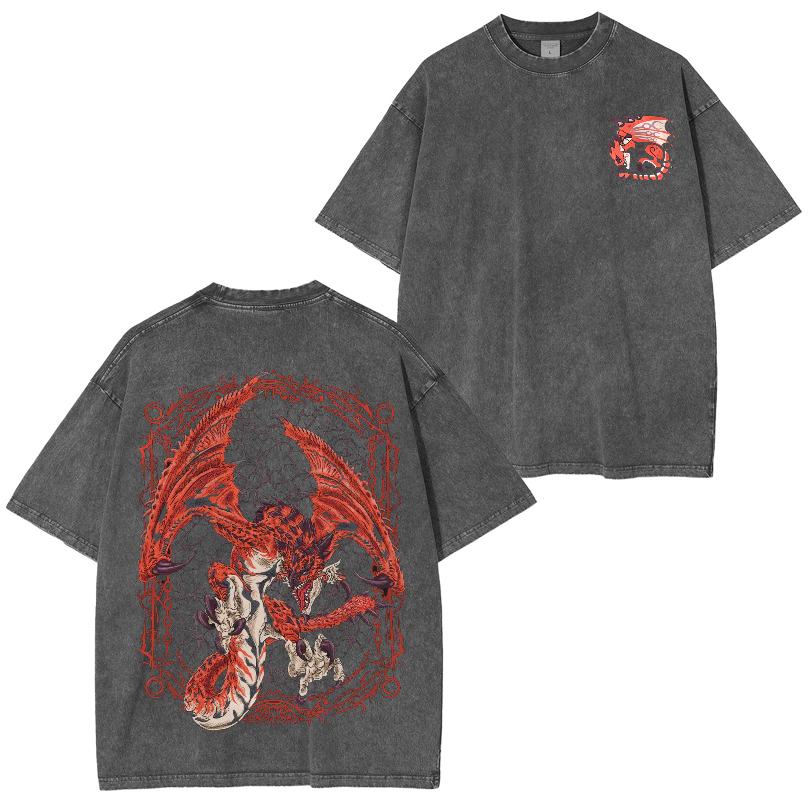 Rathalos the King of the Skies Unisex Washed T-Shirt