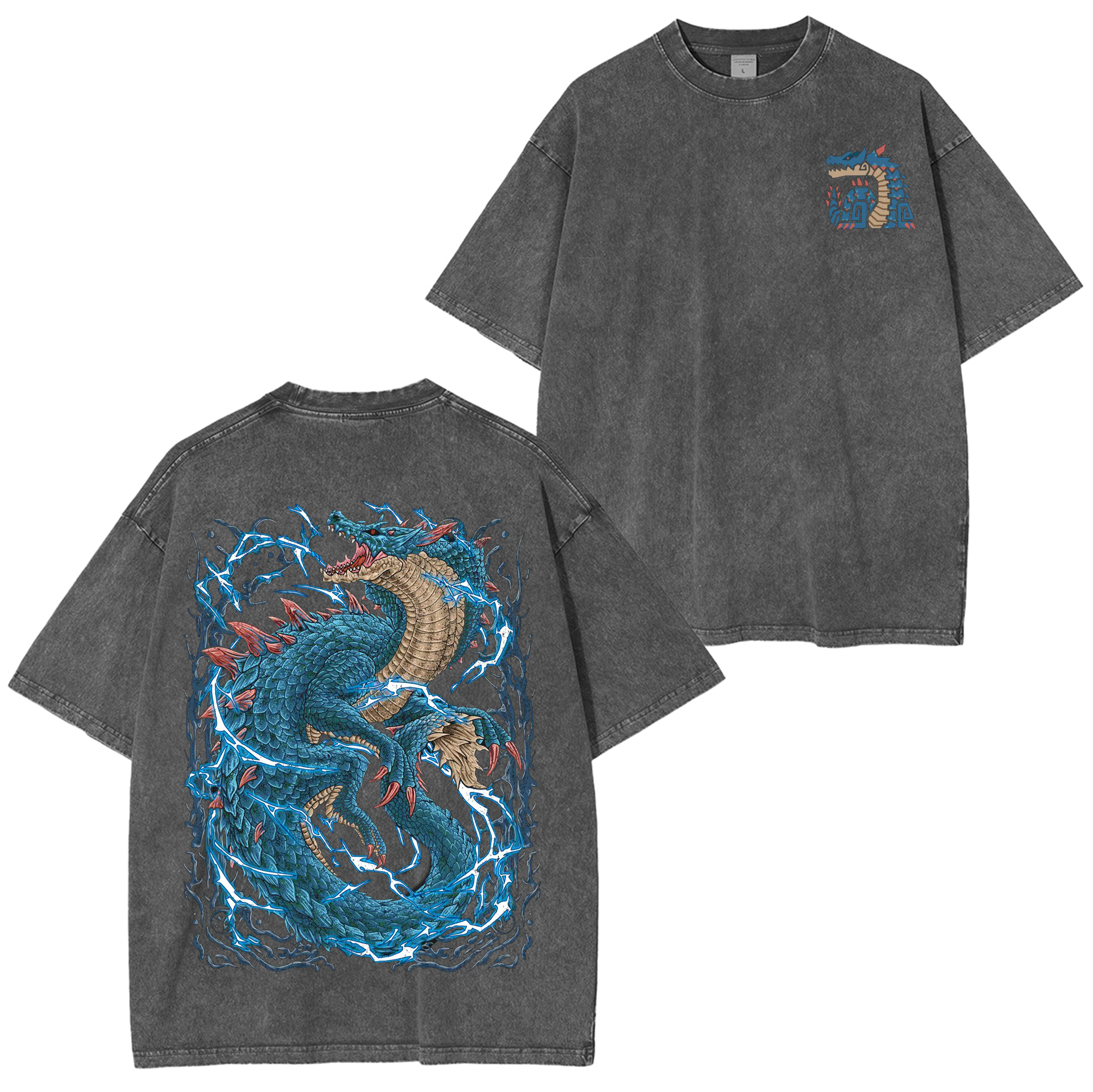 Lagiacrus the Lord of the Seas  Unisex Washed T-Shirt