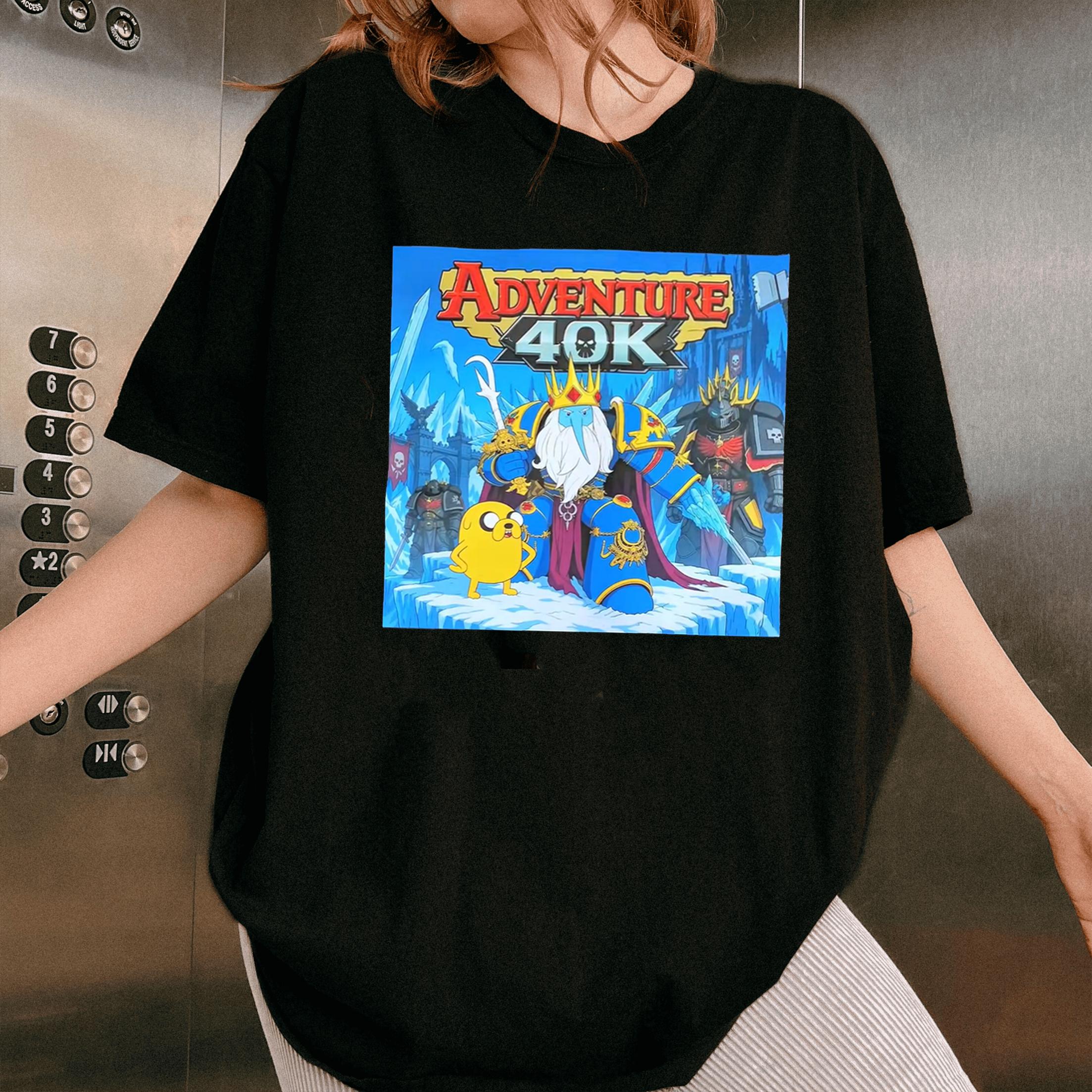 Adventure Time x Warhammer 40k Graphic Unisex T-shirt/Crewneck/Hoodie