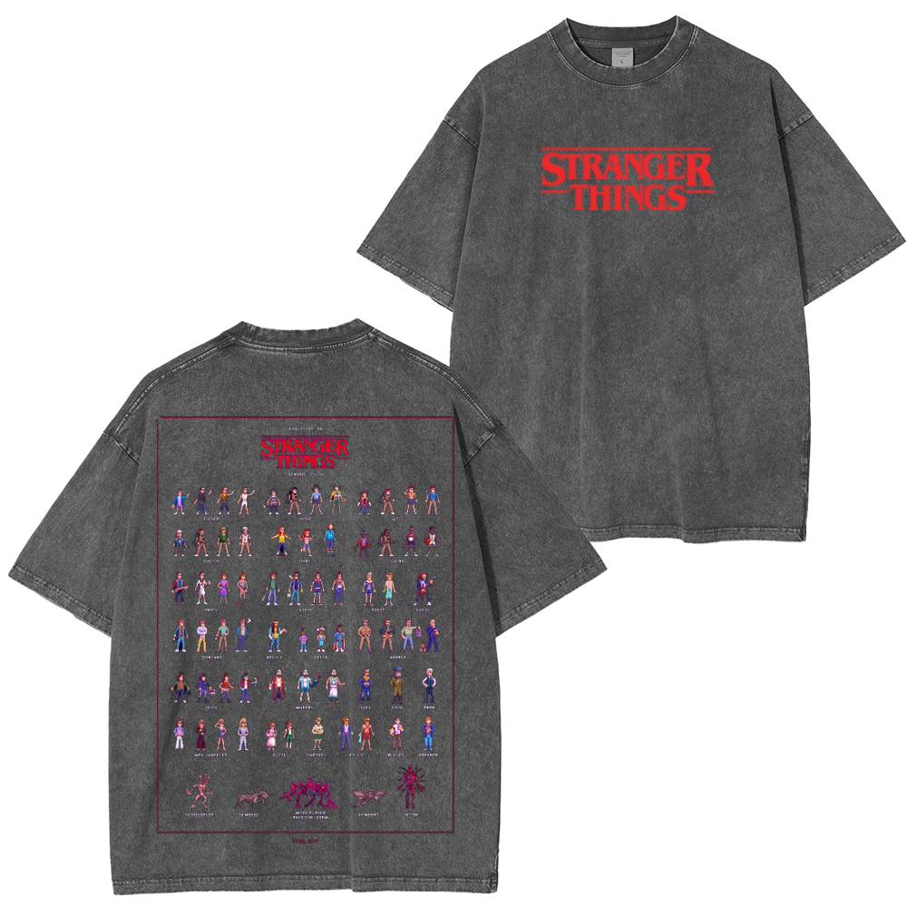 Stranger Things Vintage Unisex Washed T-Shirt