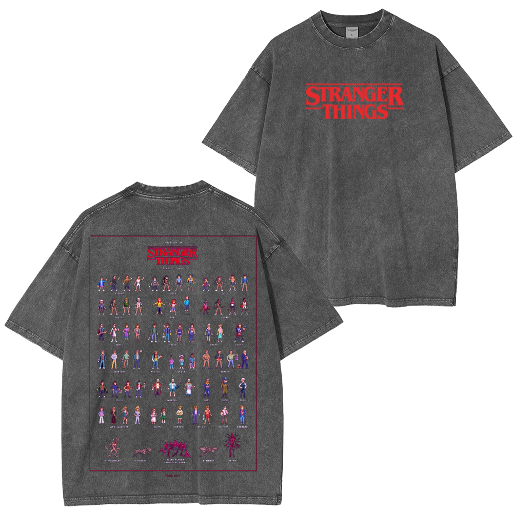 Stranger Things Vintage Unisex Washed T-Shirt