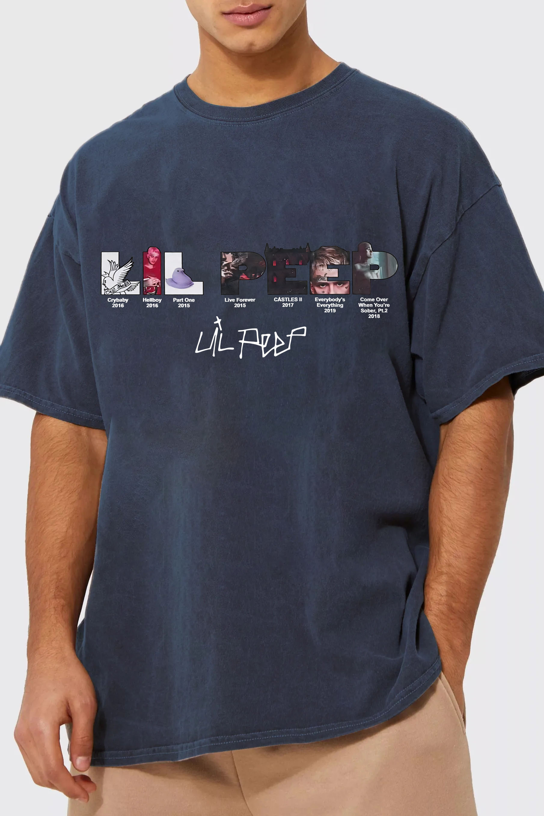 lilpeep short sleeve t-shirt