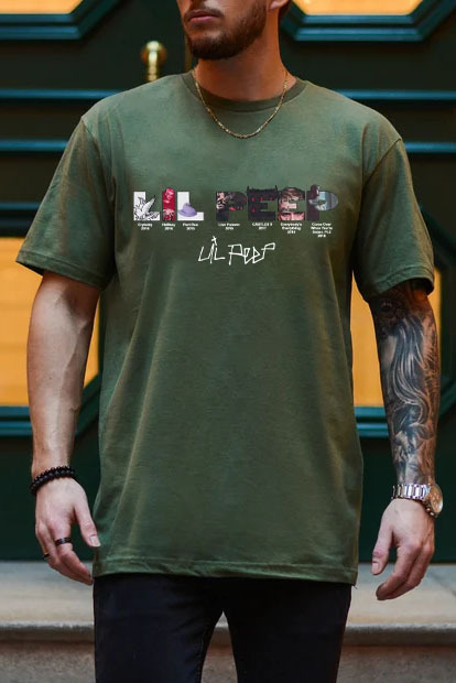 lilpeep short sleeve t-shirt