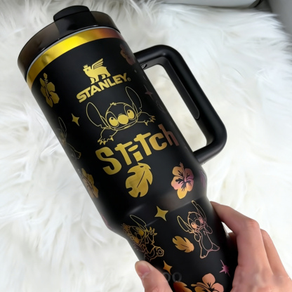 Lilo and stitch laser engraved Stanley Tumbler cup