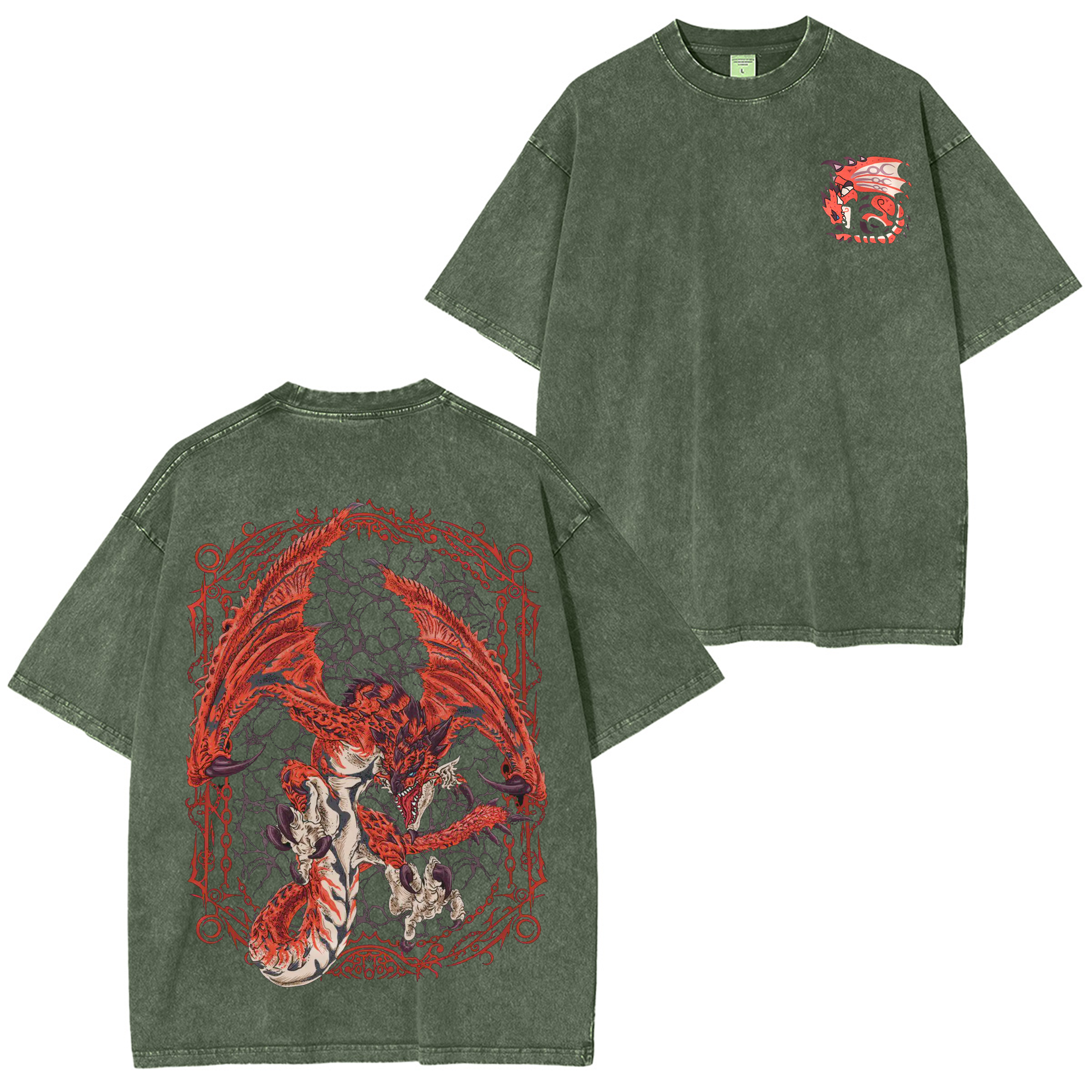 Rathalos the King of the Skies Unisex Washed T-Shirt