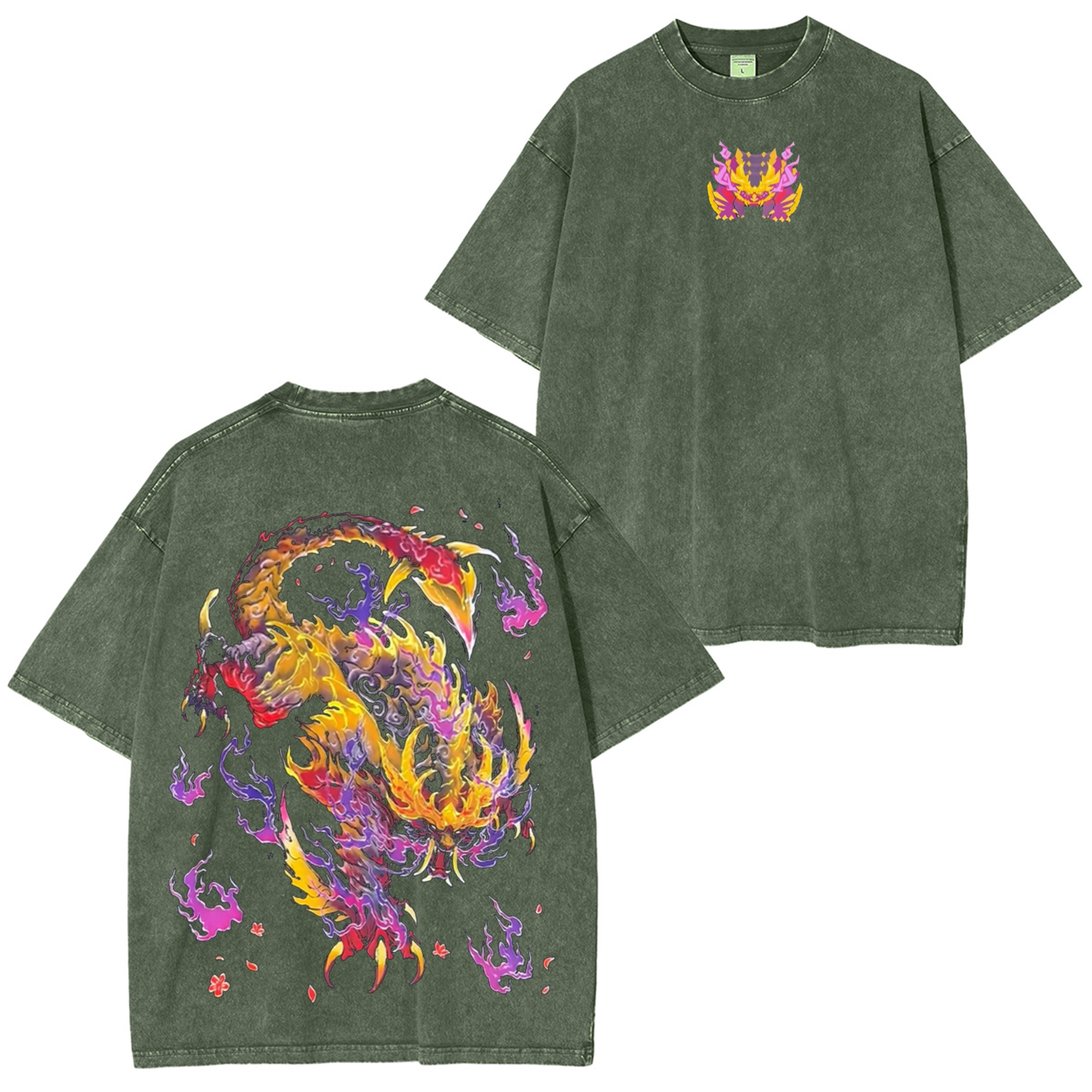 Magnamalo,Monster Hunter Unisex Washed T-Shirt