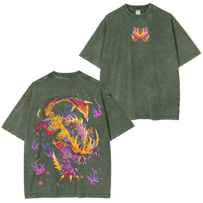 Magnamalo,Monster Hunter Unisex Washed T-Shirt