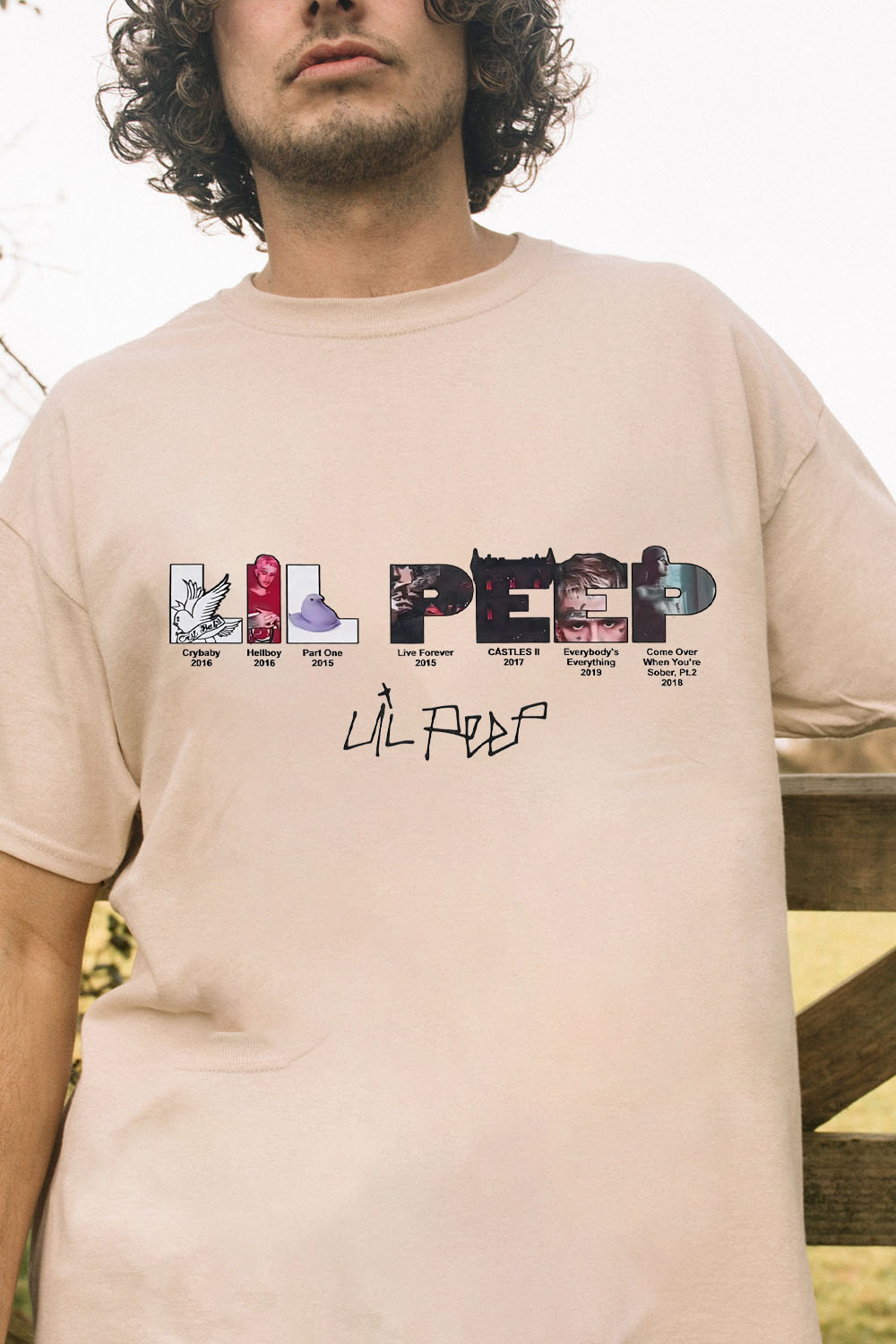 lilpeep short sleeve t-shirt