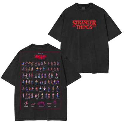 Stranger Things Vintage Unisex Washed T-Shirt