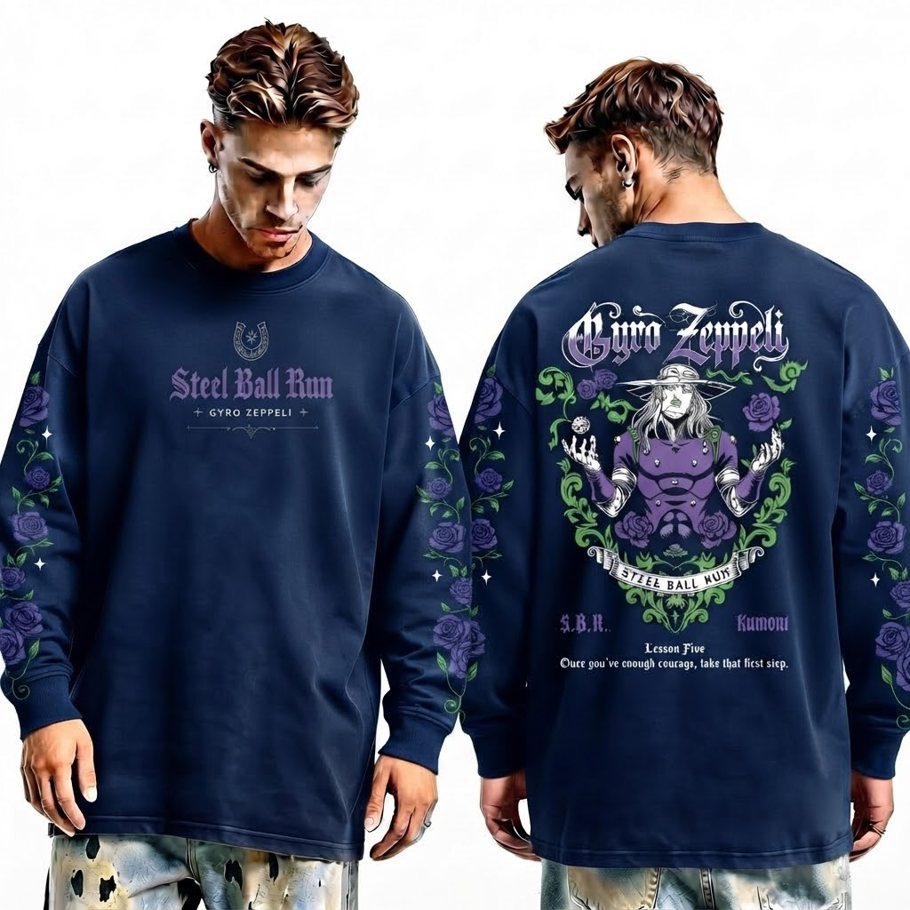 JoJo Steel Ball Run Gyro Long-Sleeve Crewneck