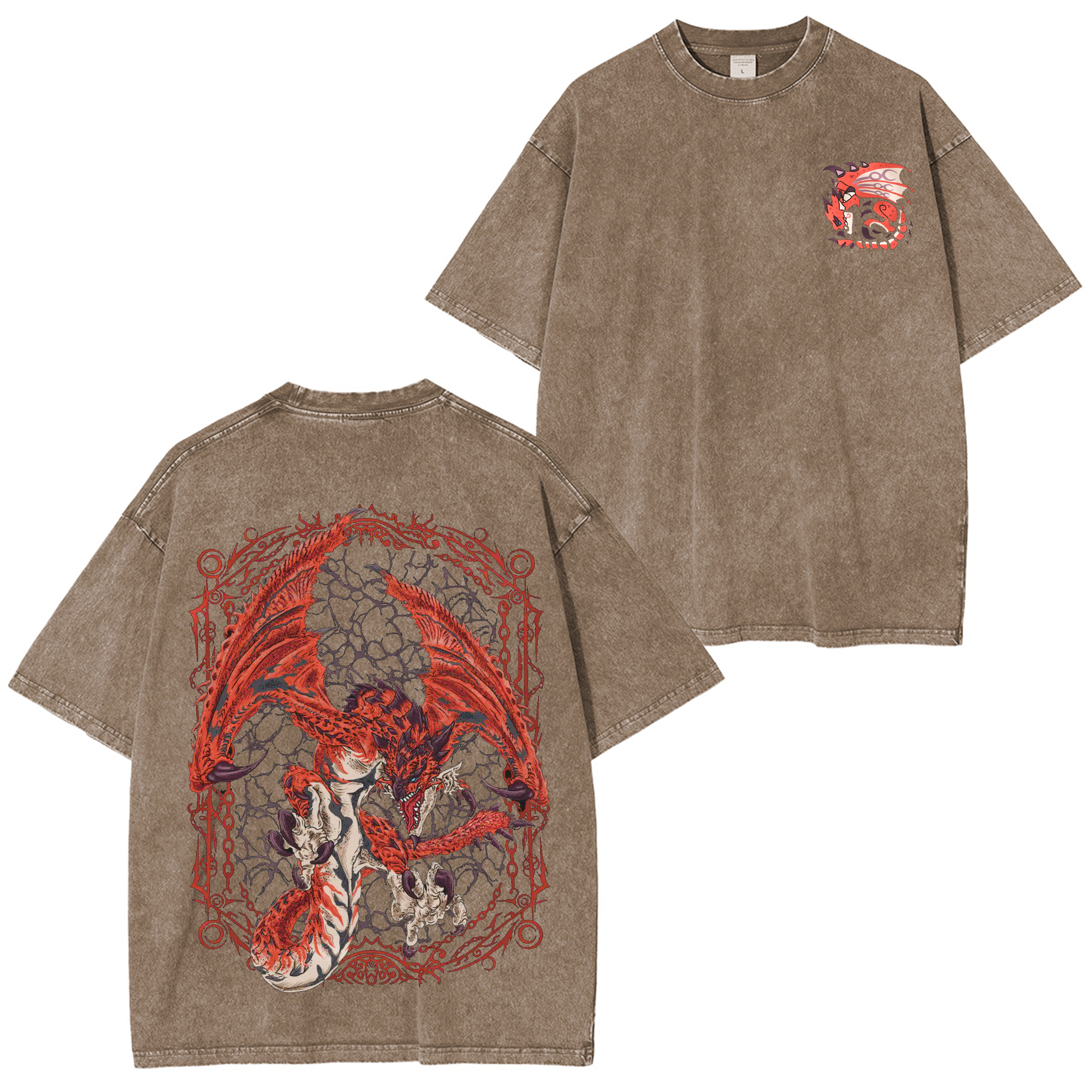 Rathalos the King of the Skies Unisex Washed T-Shirt