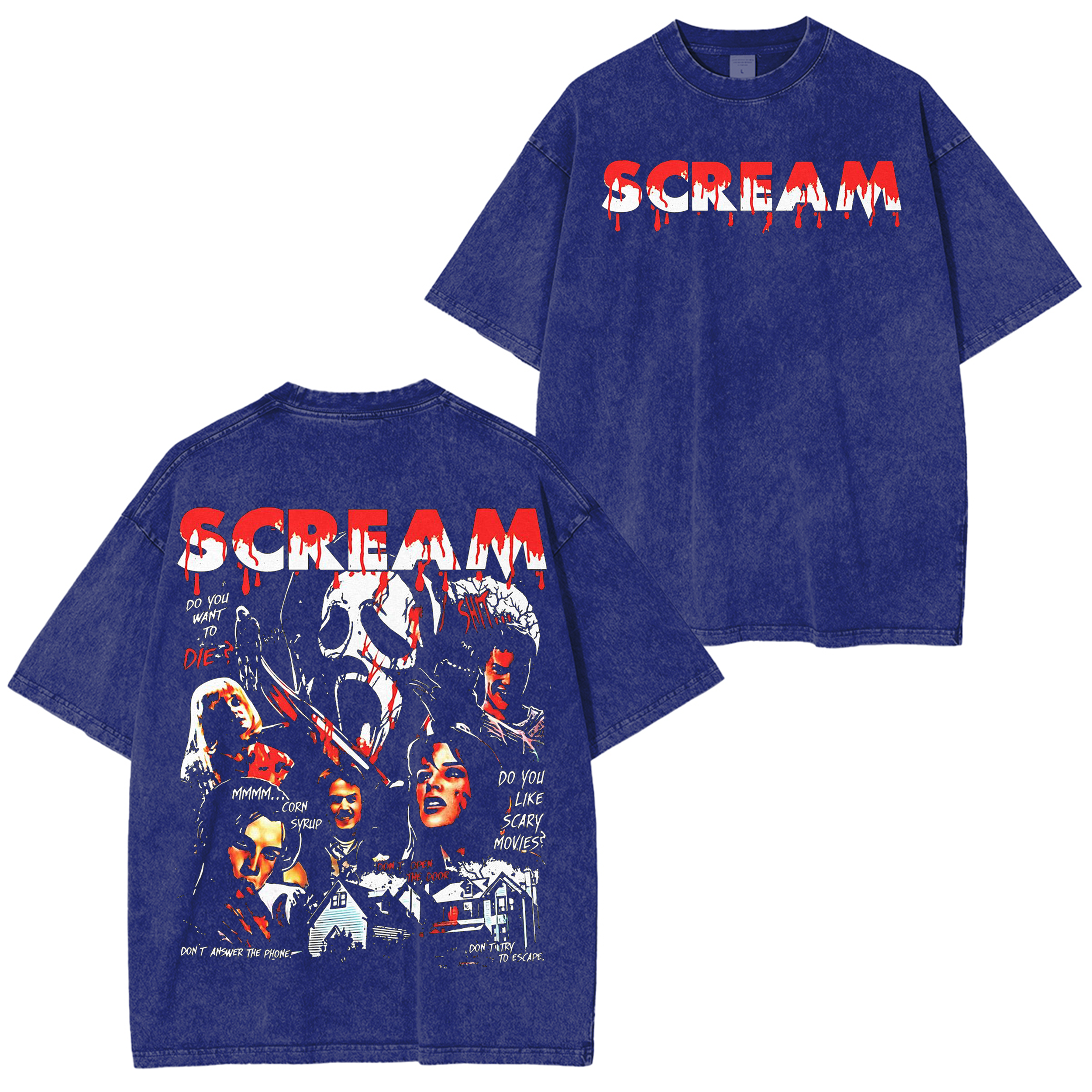 Retro 90S Scream Movie Oversized T-shirt/Crewneck/Hoodie