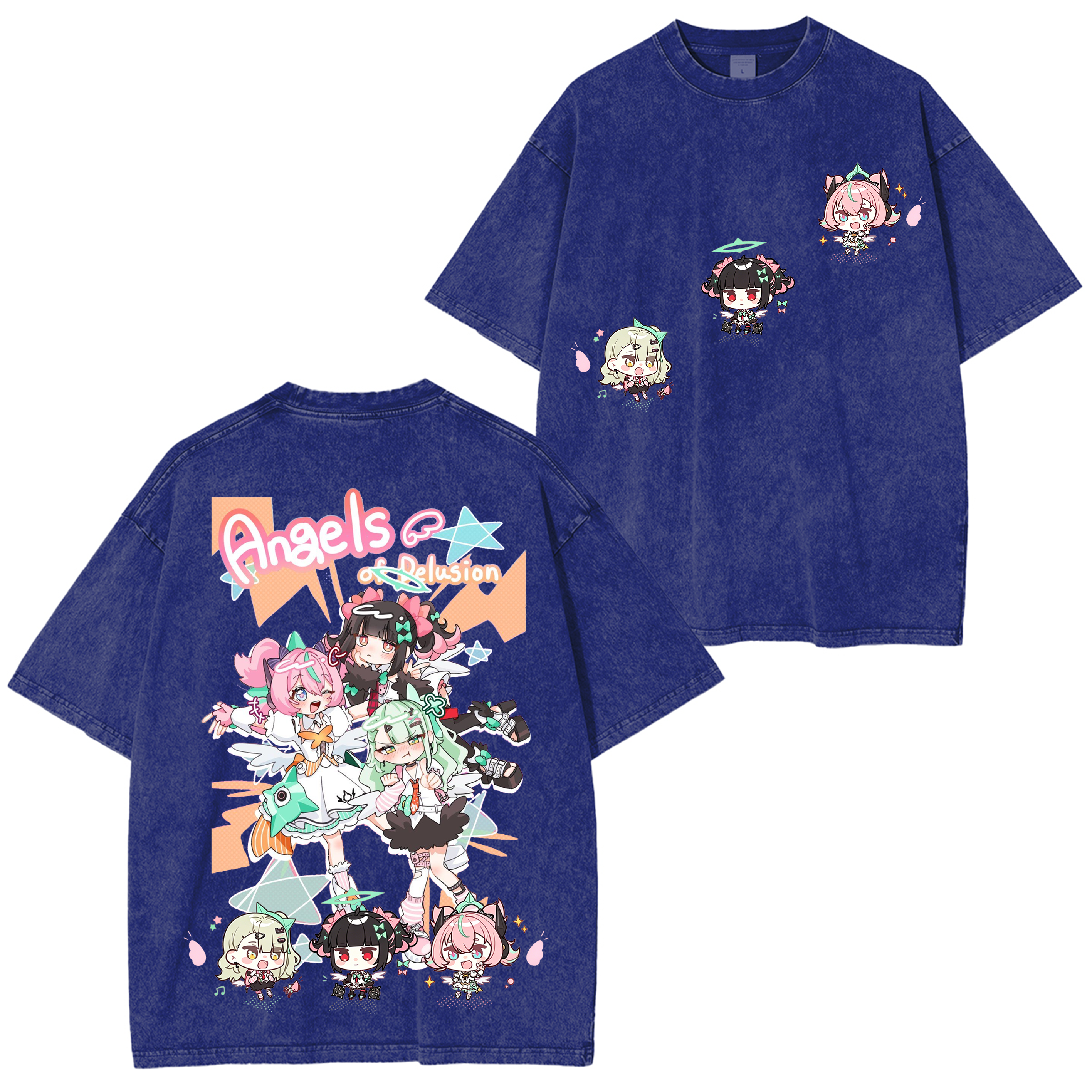 Zenless Zone Zero-Three Angels Explained  Unisex Washed T-Shirt